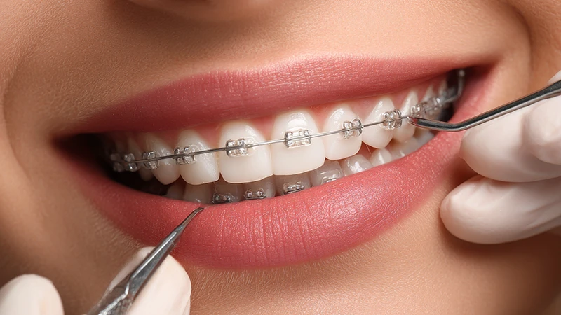 calco di denti con bite tradizionale